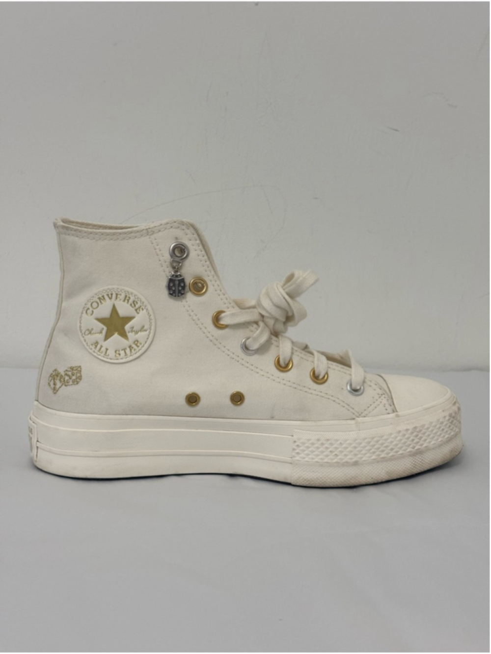 Converse Chuck Taylor All Star Lift Platform Luck Charms Hi Sneakers Sz 8 EUC - Picture 12 of 14